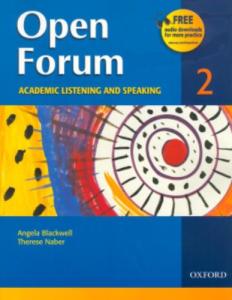 open forum 2  academic listening and speaking