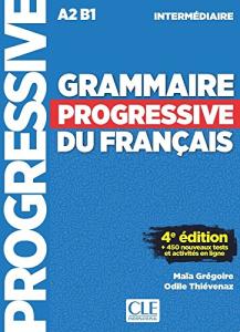 Grammaire progressive du francais A2B1 Livre +corriges  N.intermediaire 4e+ cd