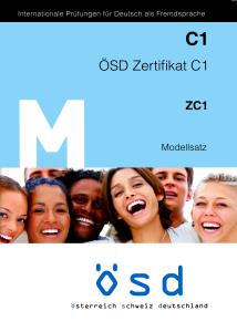 OSD Zertifikat C1 ZC1 Modellsatz